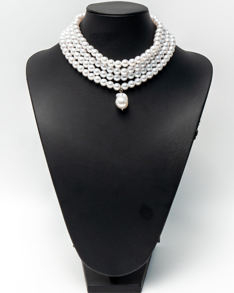 Κολιέ choker με Πέρλες και Μαργαριτάρι